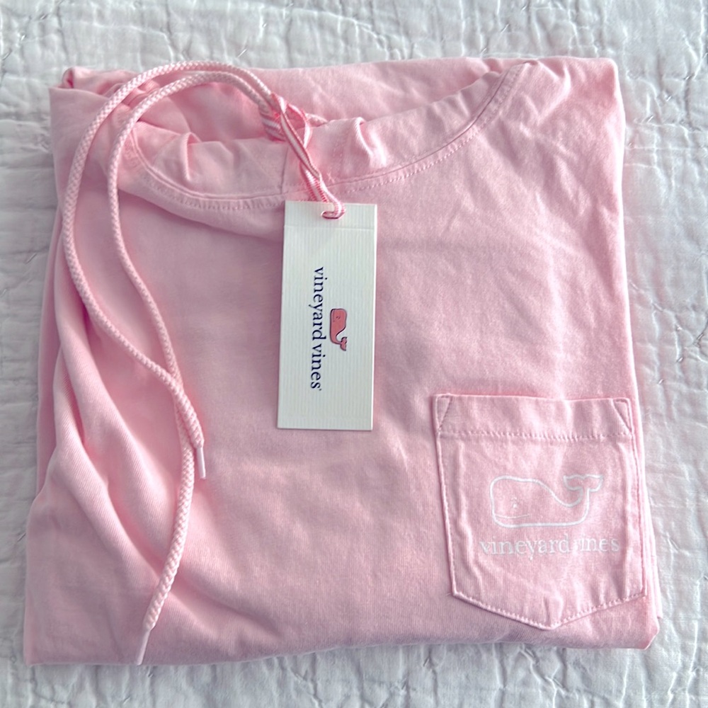 NWT Vineyard Vines Pink Whale Hoodie Dress - Picture 4 of 6